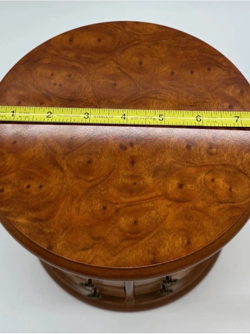 Solid Wooden Rotating Jewelry Organizer - Brown
